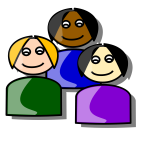 Group of people vector image