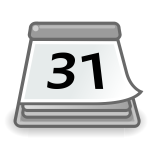 Office calendar vector icon