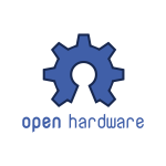 Open hardware blue sign vector image