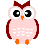 Cute owl vector drawing