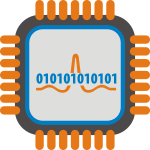 Analog to digital processor vector image