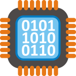 Digital signal processor vector illustration