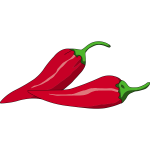 Vector illustration of Mexican chili peppers