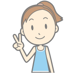 Cartoon girl peace sign