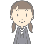 Schoolgirl in uniform vector image