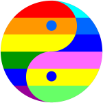 rainbow yin yang