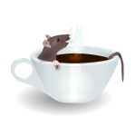 rat in coffee