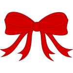 Red gift bow