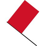 Red flag vector illustration