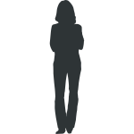 Woman silhouette vector graphics