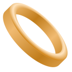 Vector image of wedding band