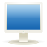 Computer LCD display vector graphics