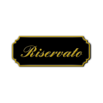 Vector drawing of riservato door sign