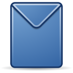 Blue envelope image