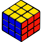 Rubik's cube vector clip art