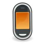 Touchscreen mobile phone vector icon