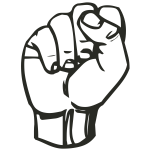 Raised fist