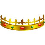 Vector clip art of a King's crown