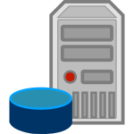 Server database icon vector image