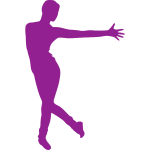 Purple dancer drawing