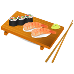 Sushi food vector illustration