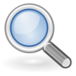 Tango system search icon vector drawing