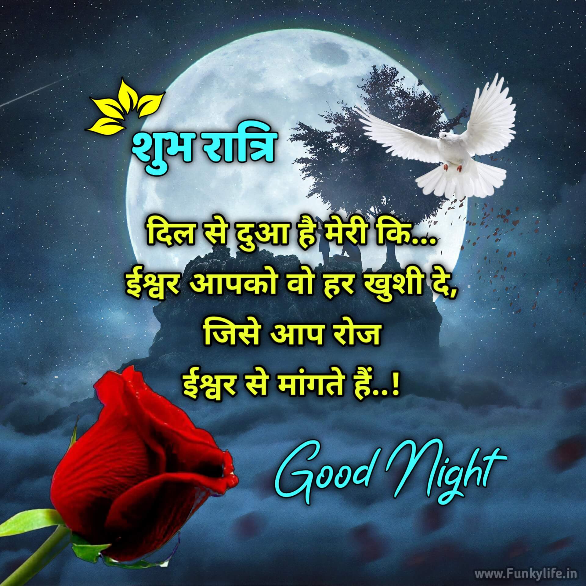 Hindi Good Night Image