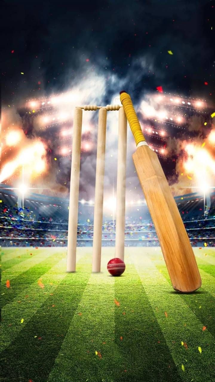 Cricket Bat And Stumps Wallpaper Download | MobCup