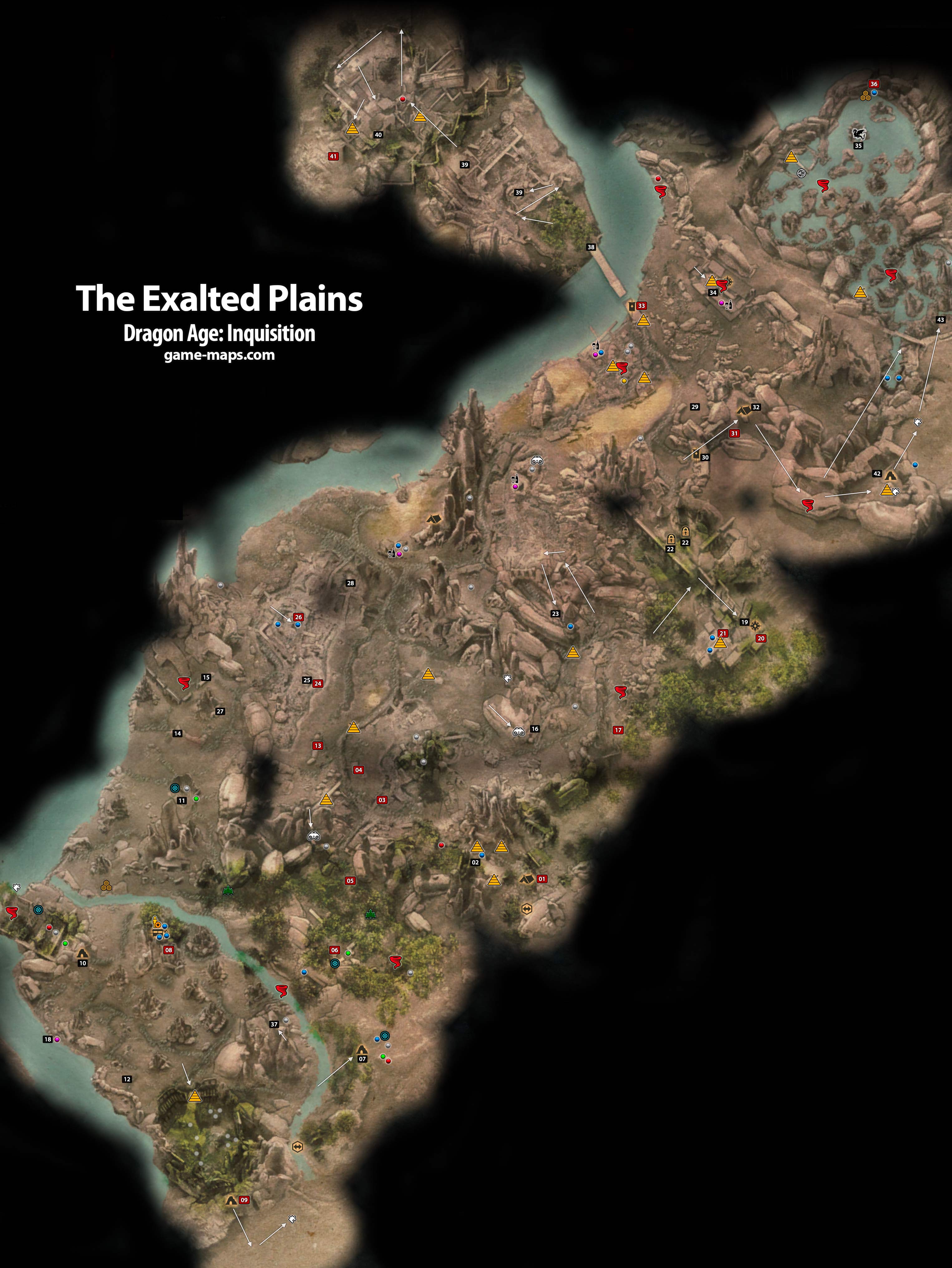 Dragon Age Ferelden Map - Plains Exalted Mosaic Pieces Inquisition ...