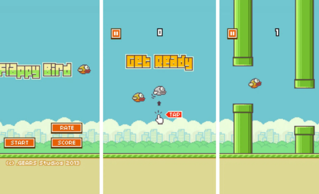 Flappy Bird mobile screen shots
