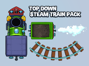 Top down steam train creation pack