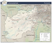 Afghanistan Physical Map