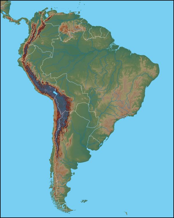 List 102+ Pictures Where Are The Andes Mountains On A Map Updated