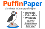 PuffinPaper synthetic waterproof paper