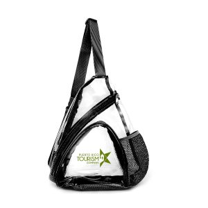 Clear Waterproof Zippered Sling Bag