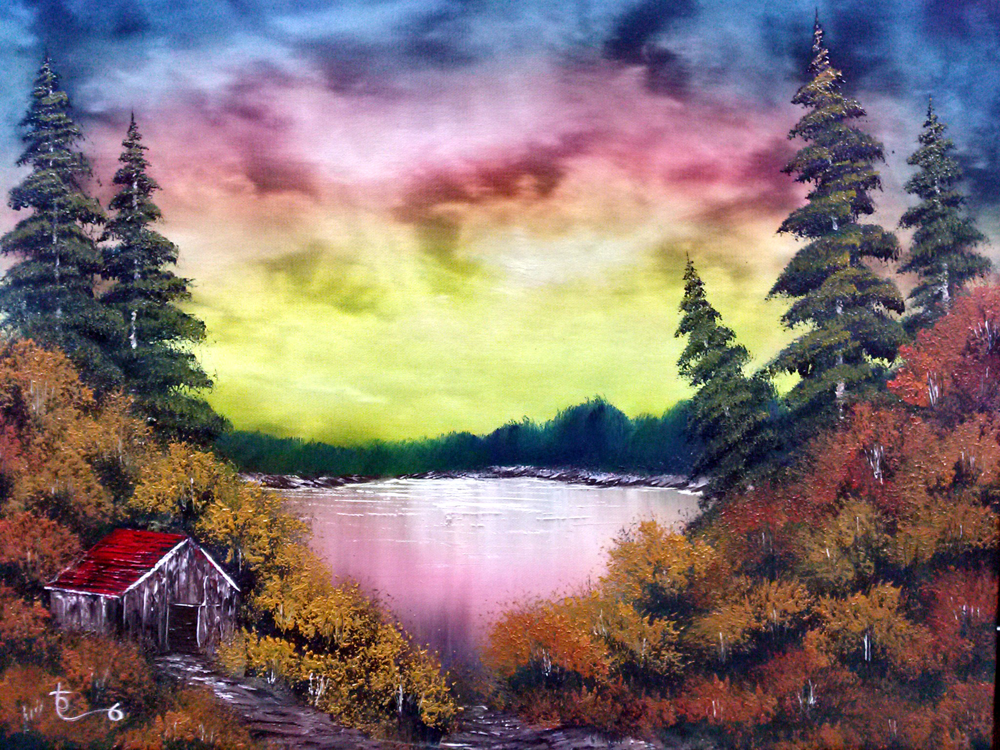 Bob Ross Zoom Background