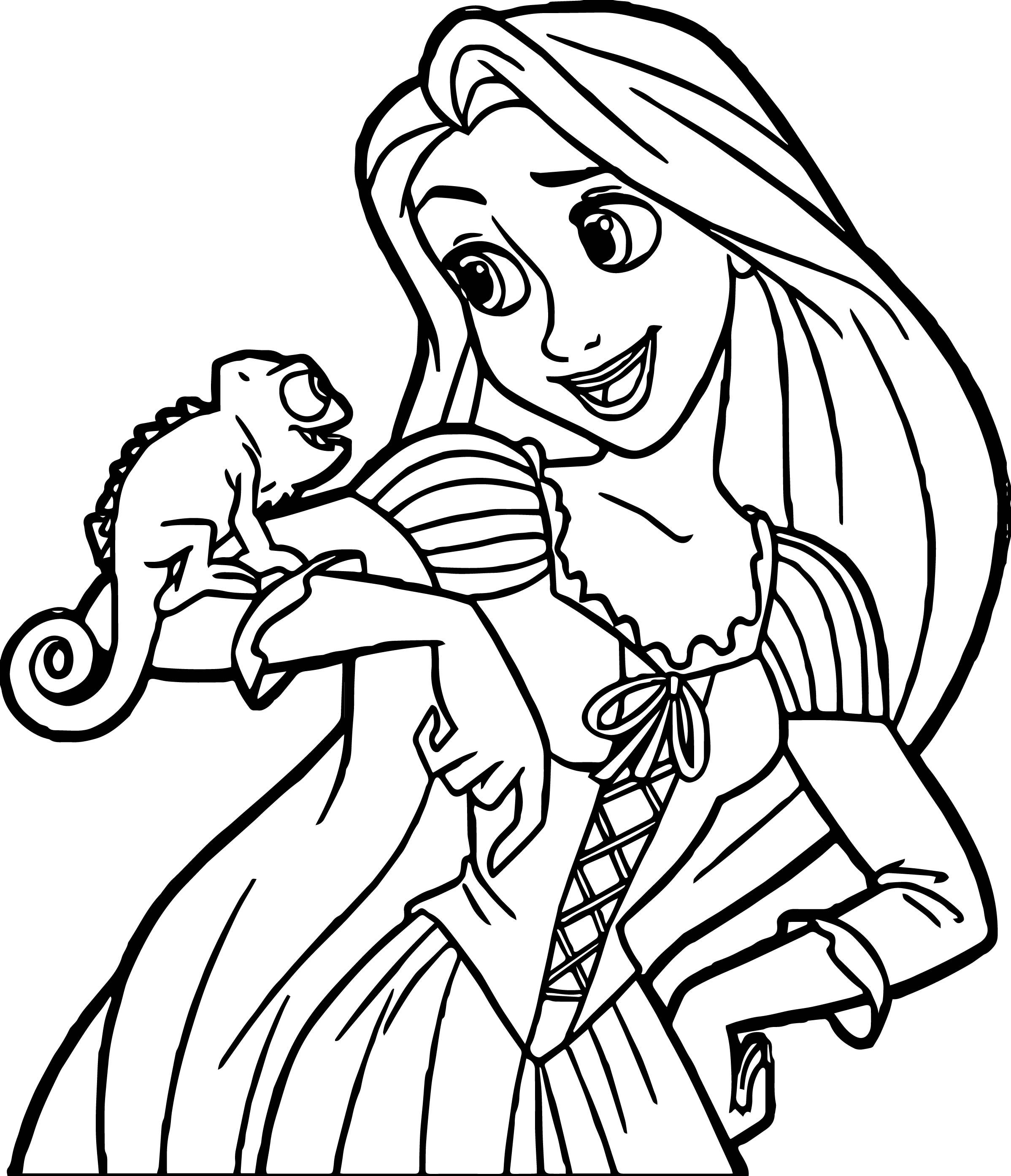 Tangled Coloring Pages Printable - Printable World Holiday