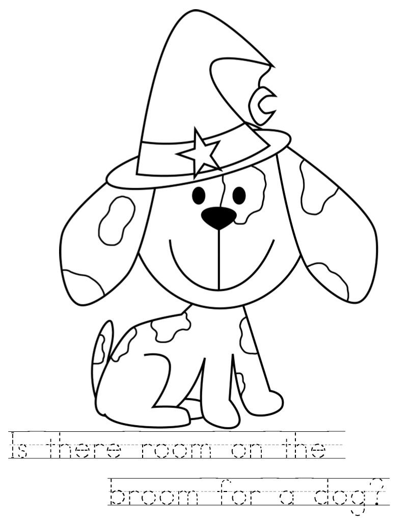 Room On The Broom Coloring Coloring Pages