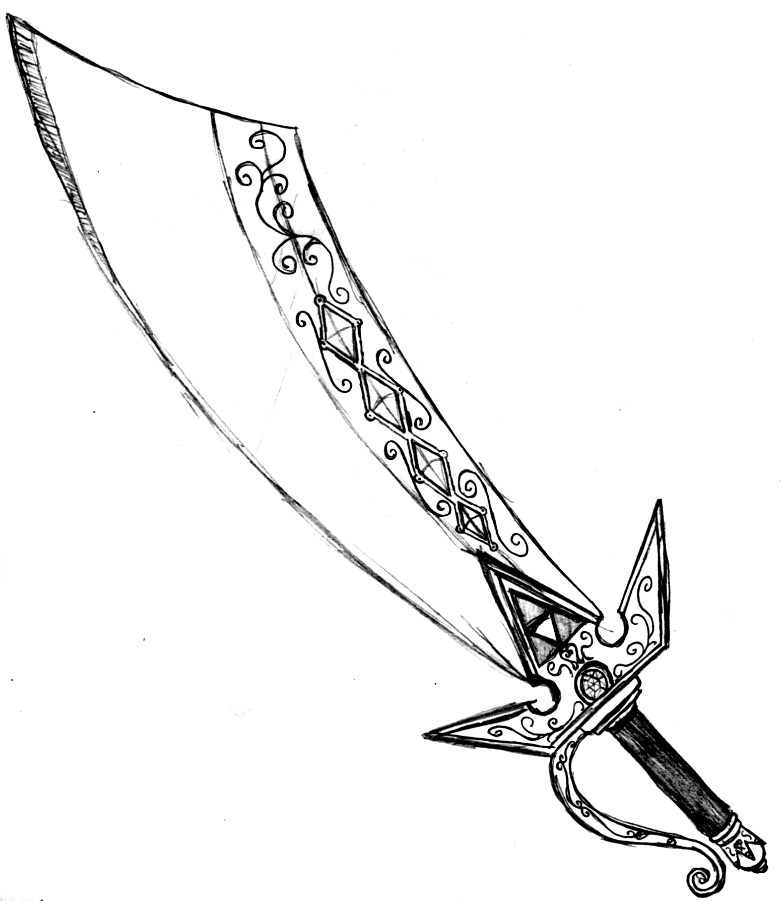 Cool Sword Drawings Pencil Sketch Coloring Page 4794 | The Best Porn ...