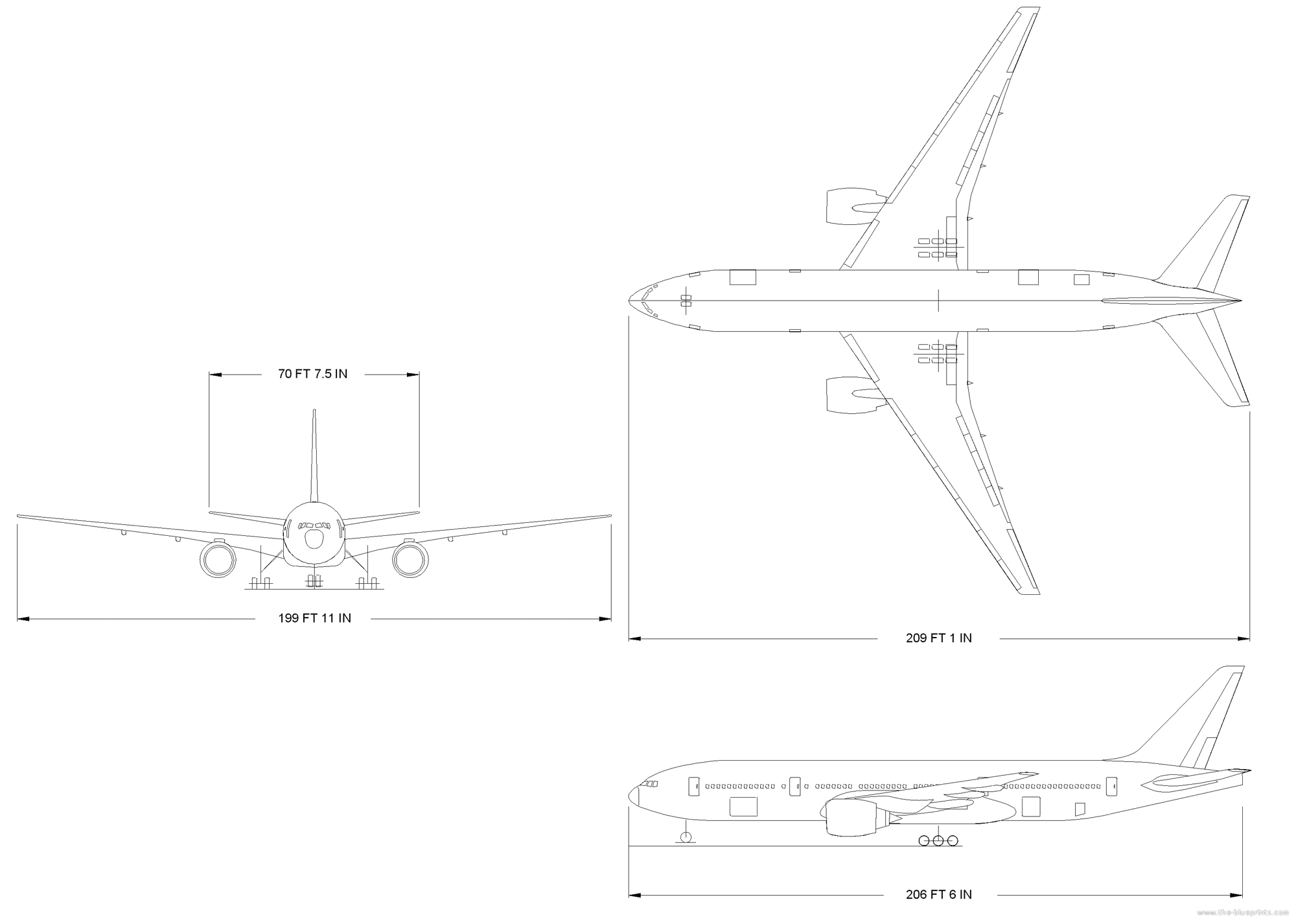 Чертеж боинг 787 - 89 фото