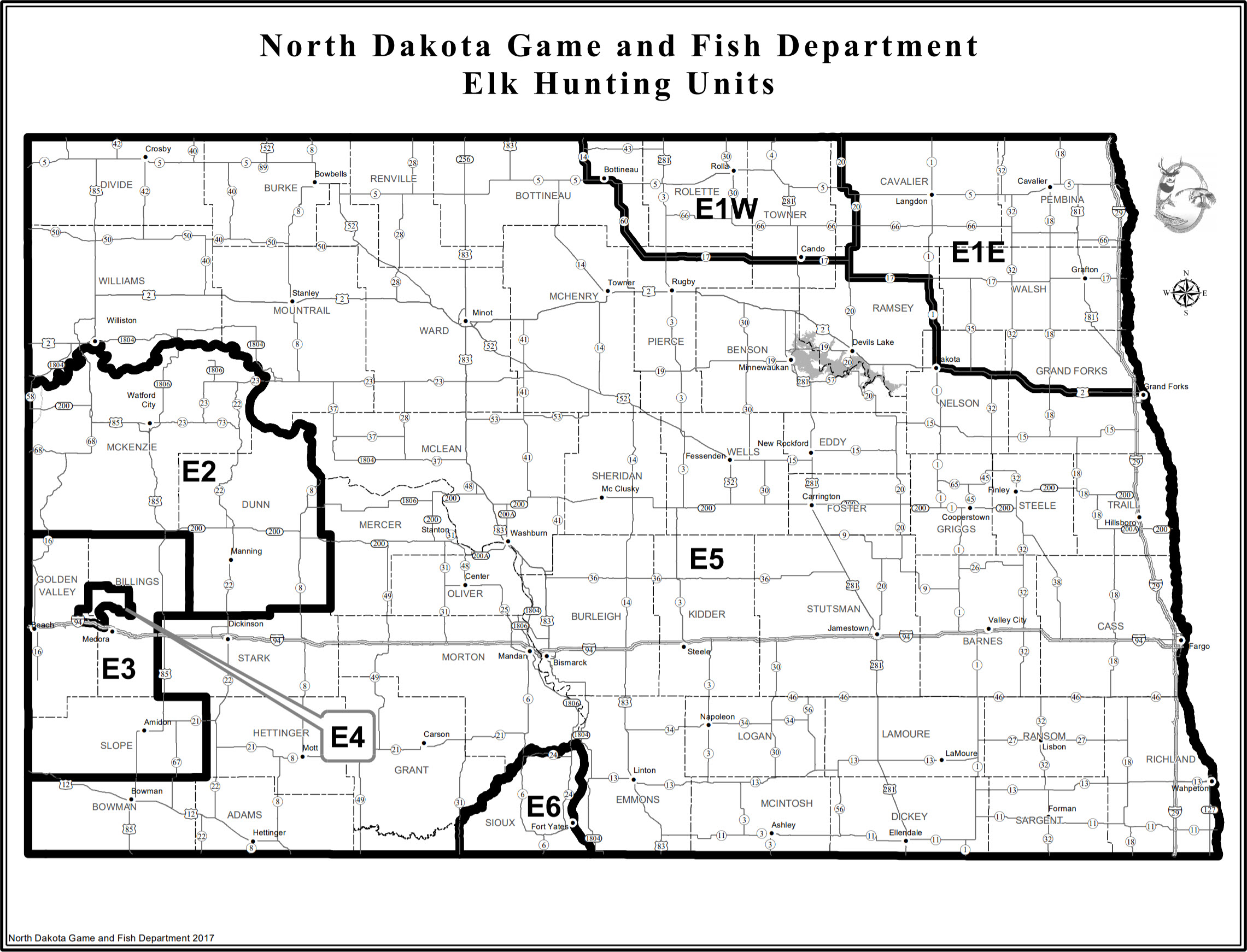 Wyoming Elk Hunting Unit Map