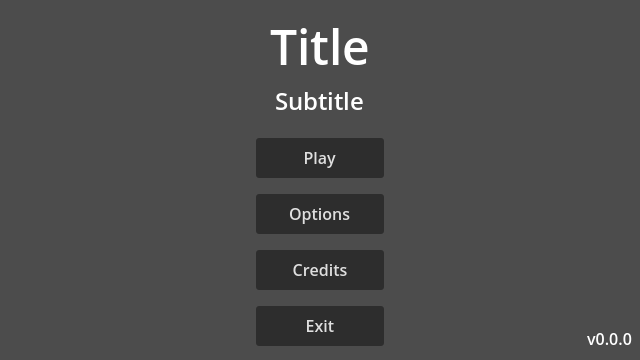 Main Menu