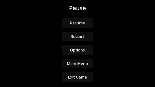 Pause Menu