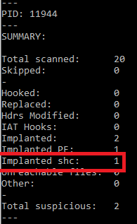 PE-sieve results when unwinder is not used.