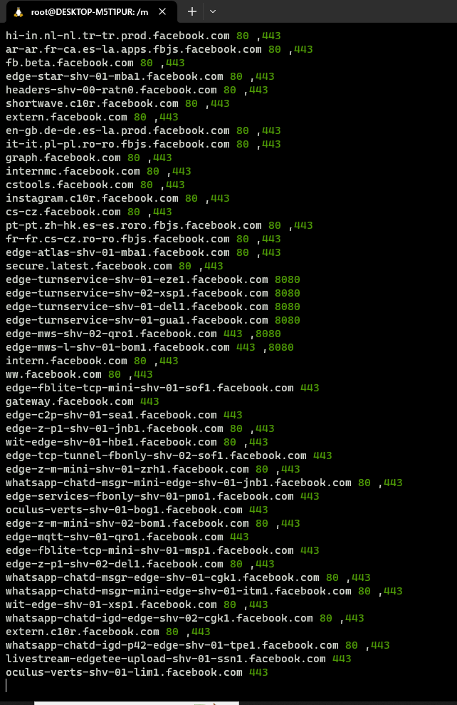  python3 SubEvil.py --domain facebook.com --random-agent --https-only  --title --status-code All