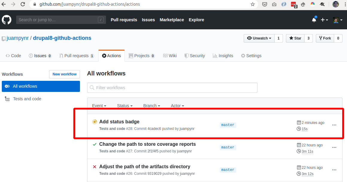 Github actions