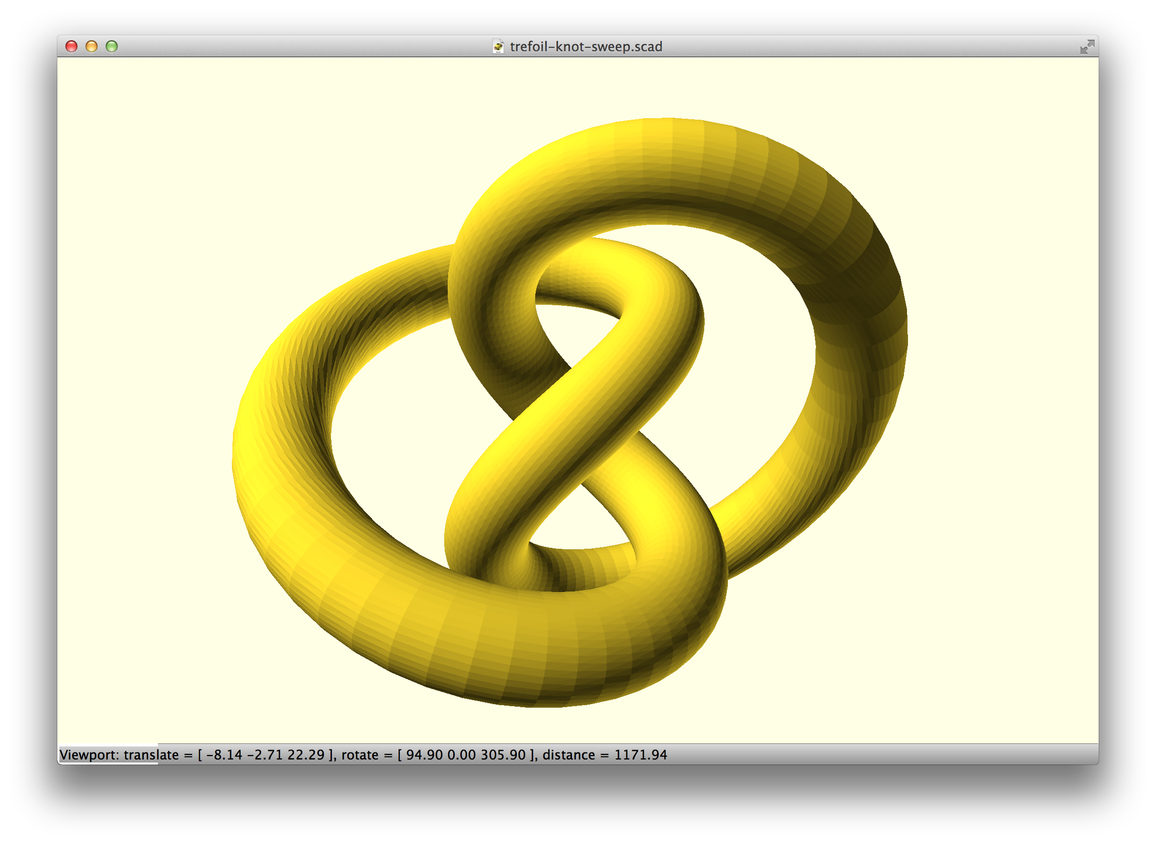 trefoil-knot-sweep