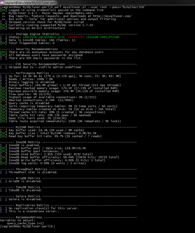 MysqlTuner