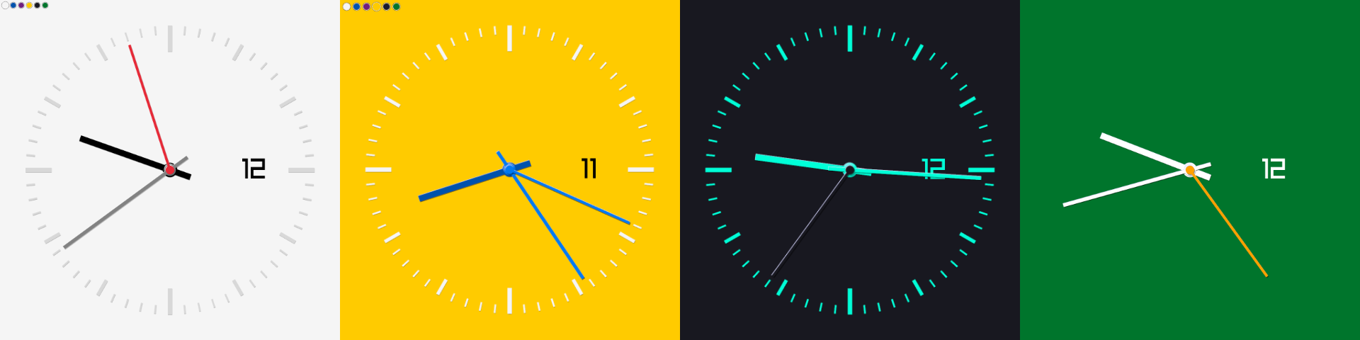 oclock, analog clock app