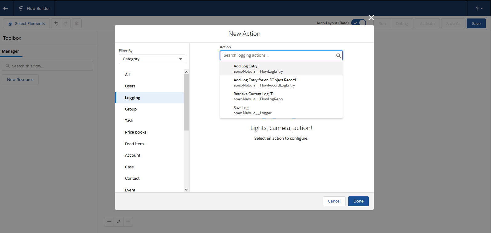 Flow Logger Actions